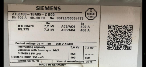 SIEMENS 3TL8100-1BA05