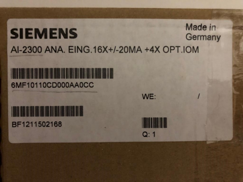 SIEMENS 6MF1011-0CD00-0AA0