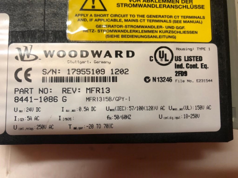 Woodward 8441-1086 G MFR1