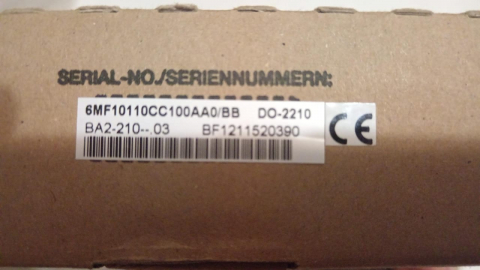 SIEMENS 6MF1011-0CC10-0AA0