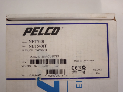 Pelco NET5401T H.264