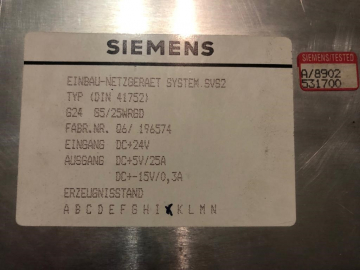Siemens 6EV3054-0FC SINUMERIK 3/SIROTEC