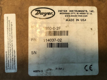 Dwyer Instruments 1950