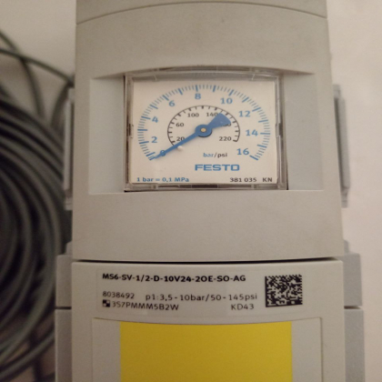 FESTO MS6-SV-1/2-D-10V24-2OE-SO-AG 8038492