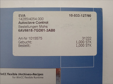 6AV6 618-7GD01-3AB0 SIMATIC WinCC Flexible
